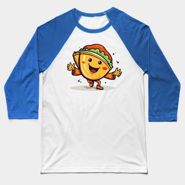 kawaii Taco T-Shirt cute potatofood funny Baseball T-Shirt by nonagobich